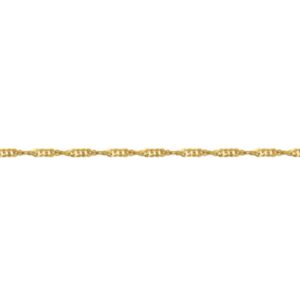 9ct Yellow Gold Singapore Chain width 1.20mm finished with Lobster Clasp