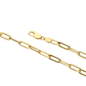 9ct Gold Paper Clip (4.5mm)